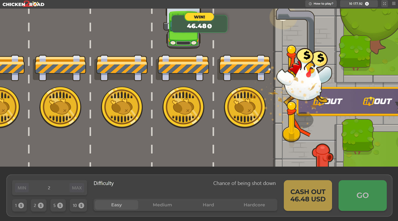 Chicken Road 2 главное меню